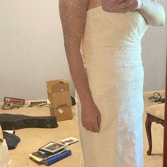 Romona Keveza size 10 white wedding gown - Picture 9 of 9